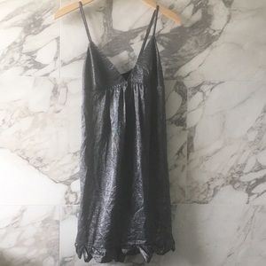Shimmery Silver Rebecca Taylor Dress, Size 2